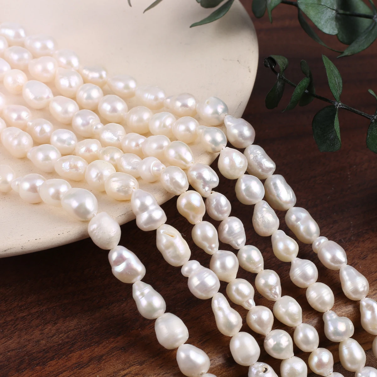 Natural Freshwater Baroque Pearls Irregular Droplet Shapes Loose Beaded Jewelry Making DIY Necklaces Earrings Accessories 5-6mm