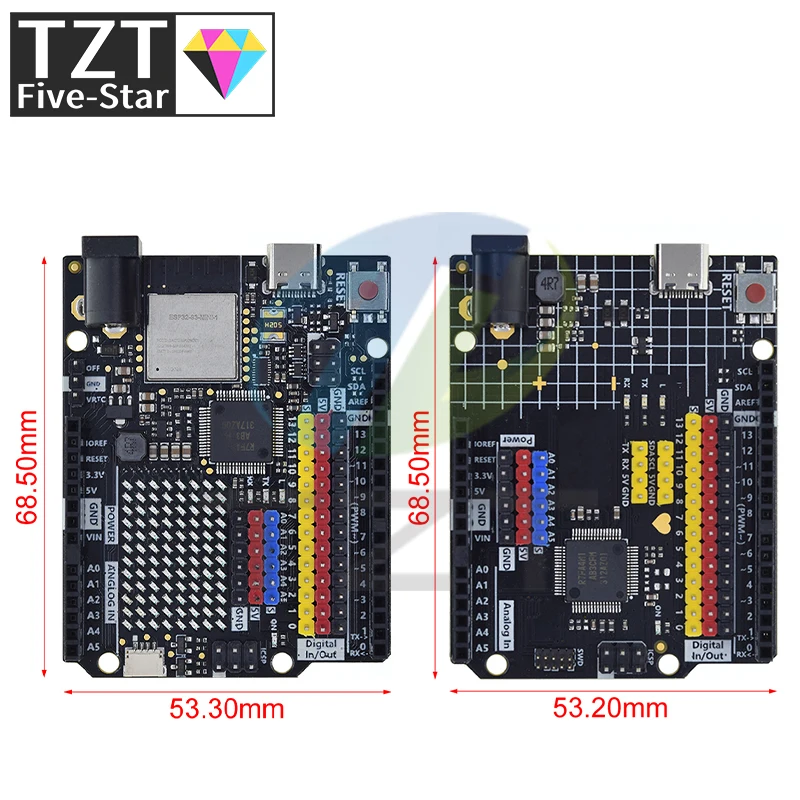 TZT UNO R4 Minima Type-C USB ESP32-S3 WIFI Edition Макетная плата для контроллера обучения