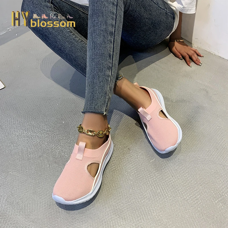 Women Shoes 2022 Fashion Sneakers Mesh Casual Sports Shoes Woman Breathable Flat Running Shoes Platform Shoes Shoes for Women