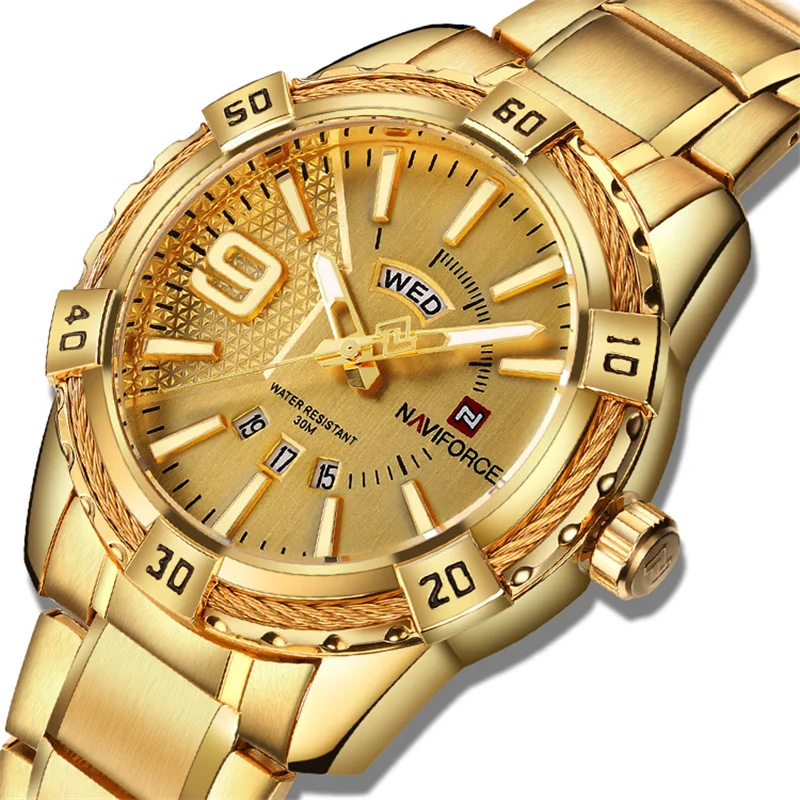Fashion Quartz Classic Watches For Men Waterproof Business Steel Band Clock Man 1