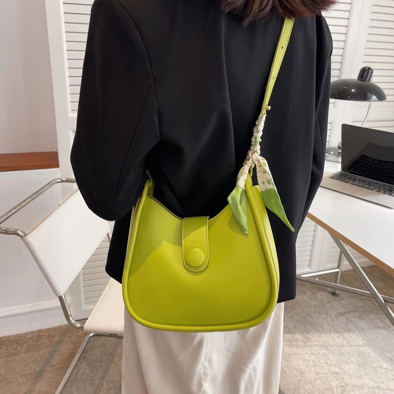 Кожаные сумки-седло через плечо для женщин 2022 брендовая модная летняя