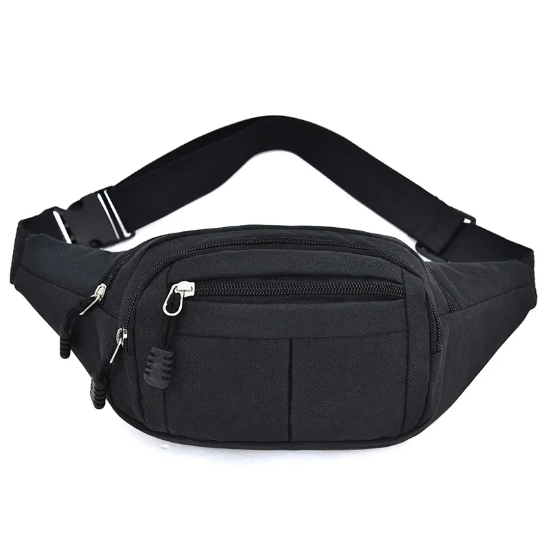 Fashion Men Women Waist Bag Casual Fanny Pack Purse Large Phone Belt Bag Pouch Canvas Outdoor Travel Phone Bag Banana Hip Bags