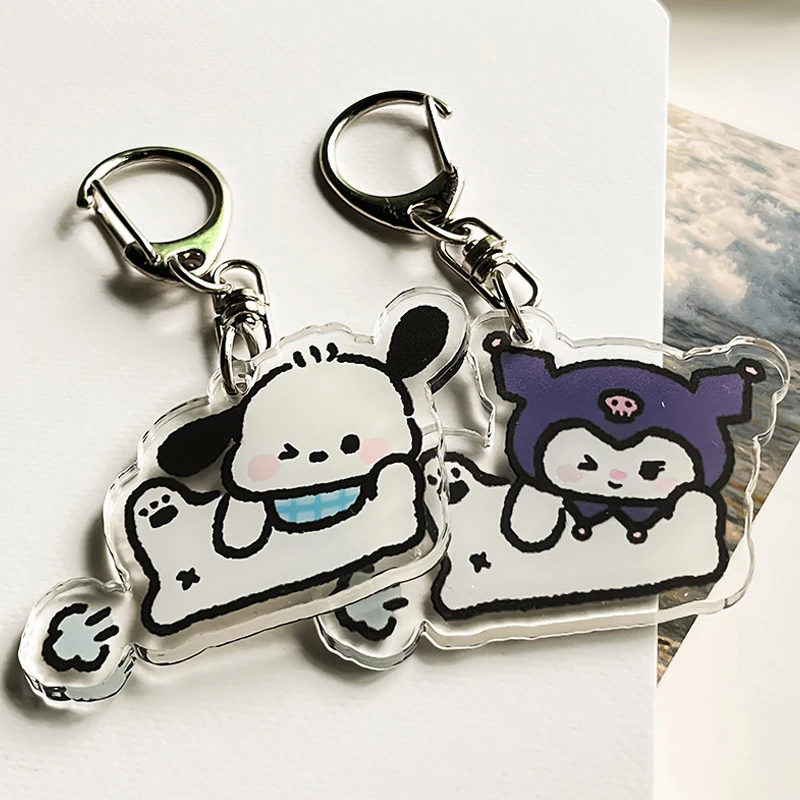 Милый брелок Sanrio в виде сумки подвеска мультяшной мелодии коричной Hello Kitty