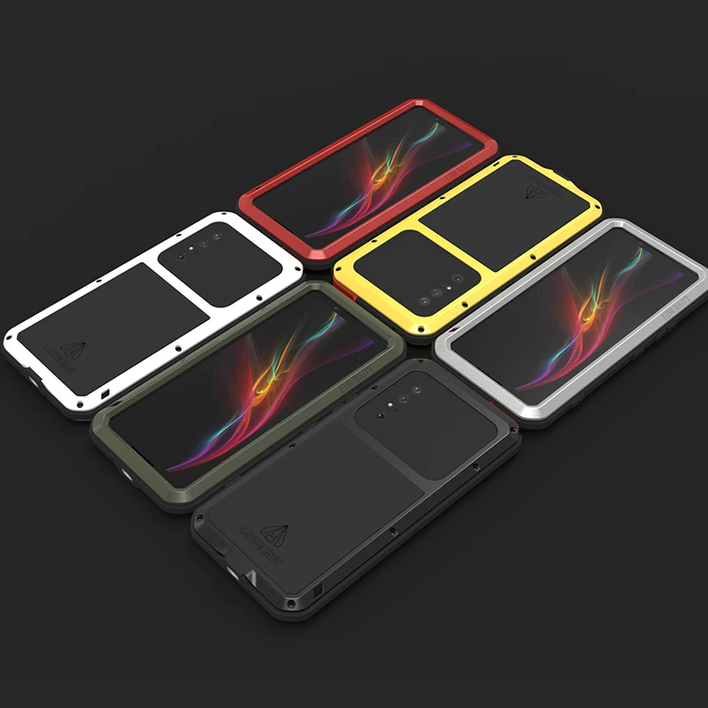 For Sony Xperia 1 10 Ii Love Mei Powerful Luxury Doom Metal Armor Shockproof Aluminum Waterproof Case For Xperia 10 1 Ii