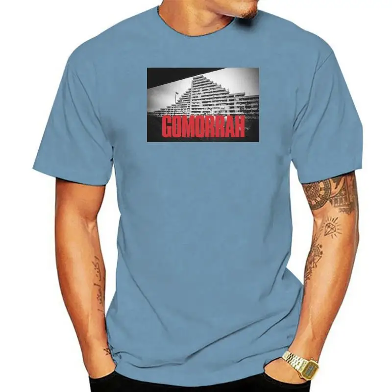 

Белая мужская футболка Gomorrah Building & Logo Box Art