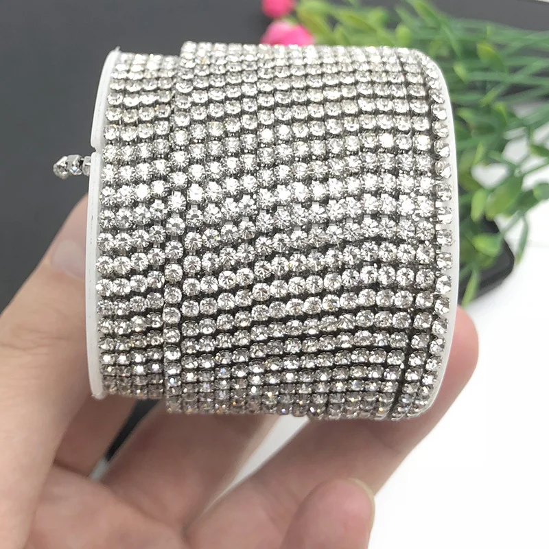 1Meters Fashion Stainless Steel 2mm 3mm 4mmDiamond Claw Chains Jewelry Making Supplies Accessories DIY Shining Necklace Bracelet