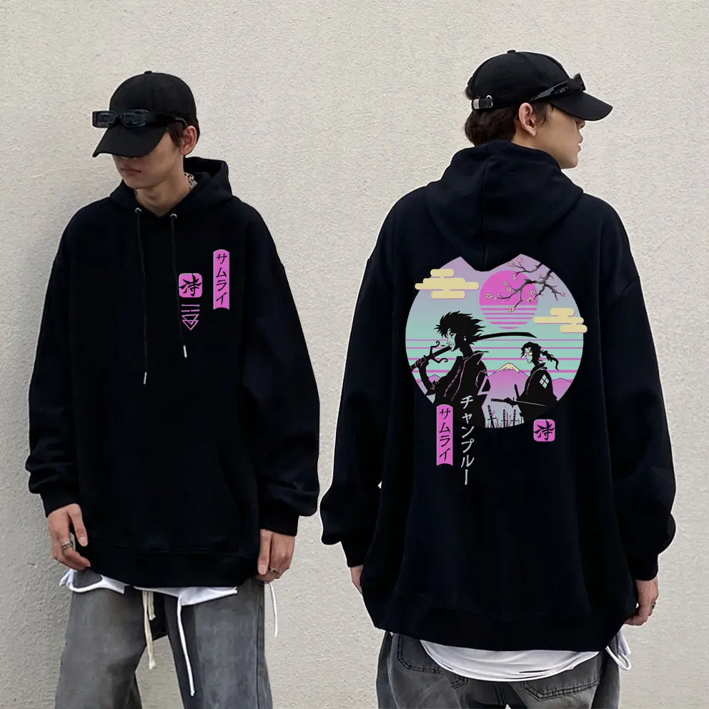 

Anime Samurai Chillhop Graphic Hoodie Male Autumn Winter Sweatshirt Men Women Manga Streetwear Unisex Casual Oversized Clothes