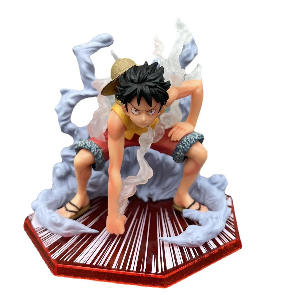 

One Piece Luffy Gear 2 Action Figure Toys Figuras Anime 12cm Manga Figurine PVC Collection Model Kawaii Doll Gift for Children