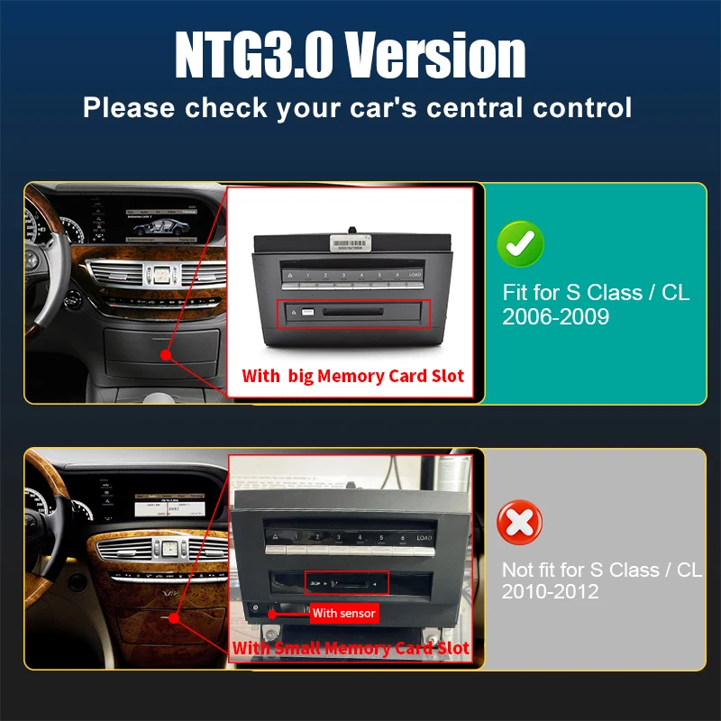 

Беспроводной CarPlay для Mercedes Benz S-Class/CL W221 2006-2012, с Android Auto Mirror Link AirPlay, функция воспроизведения автомобиля