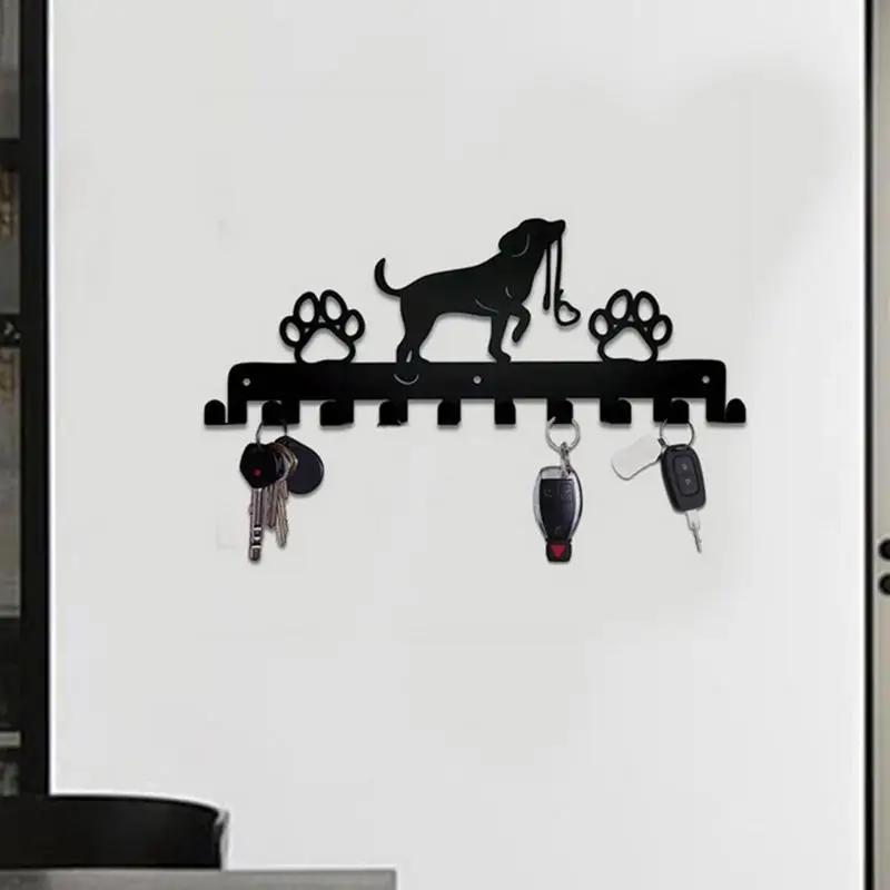 Металлическая Вешалка с 10 крючками для собак