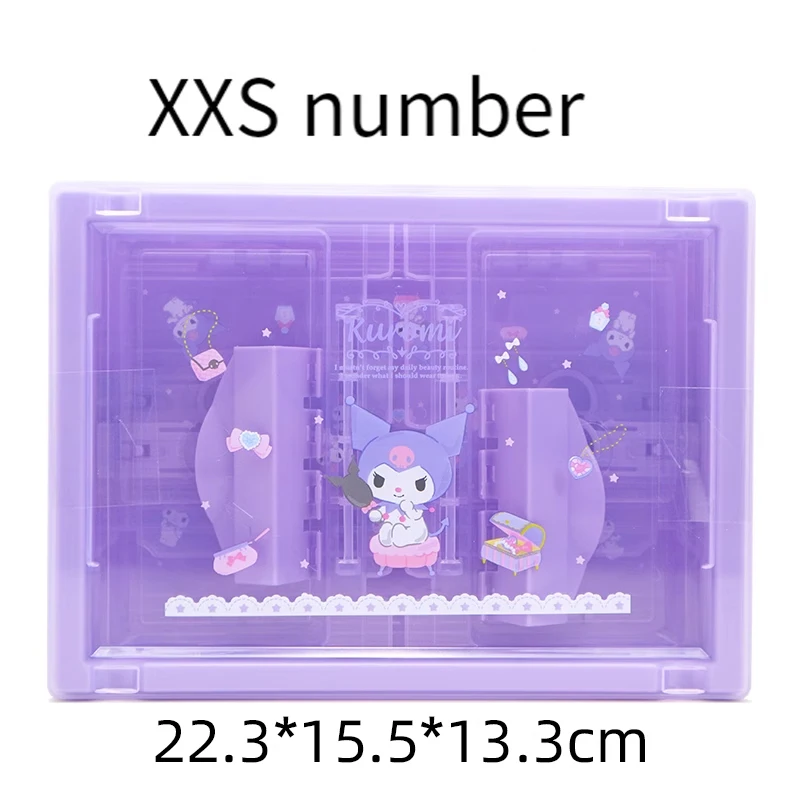 Ящик для хранения Miniso Sanrios Kuromi My Melody Cinnamoroll ящик боковой двери простой