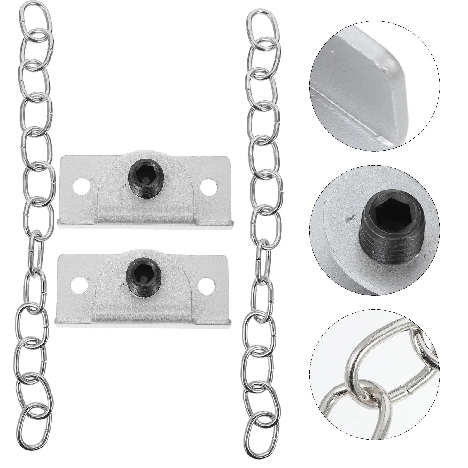 

2 Pcs Safety Chain Safety Lock Anti Chain Lock Window Lock Safety Cupboard Locks Stainless Steel Heavy Duty Security protection