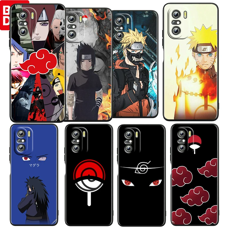 

Naruto Cool Art Anime For Xiaomi Redmi K50 K40 Gaming K30 K20 Pro 5G 10X 9T 9A 9C TPU Soft Black Phone Case Fundas Coque Cover
