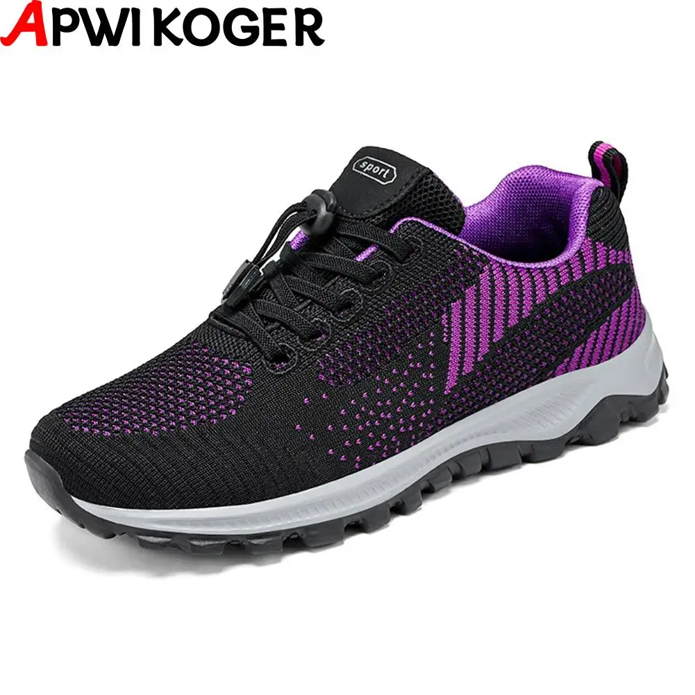 

Sports Running Shoes For Women Men Tennis Walking Safety Shoes Unisex Casual Sneaker Lightweight Elastic Shoelace Flats Shoes