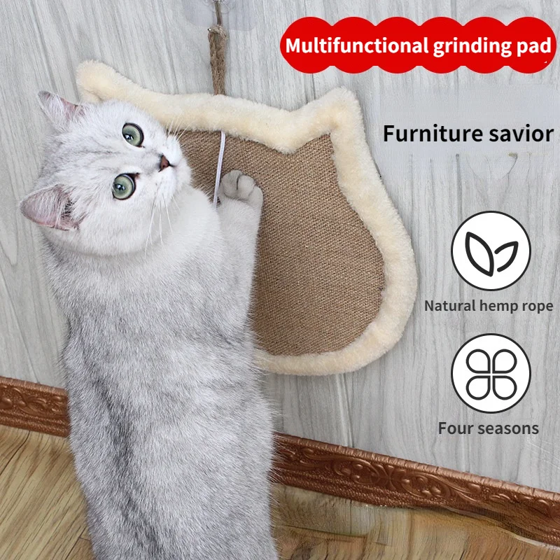 Cat scratching board sisal mat anti-scratch protection sofa cat claw grinding claw mat cat supplies net red cat toy