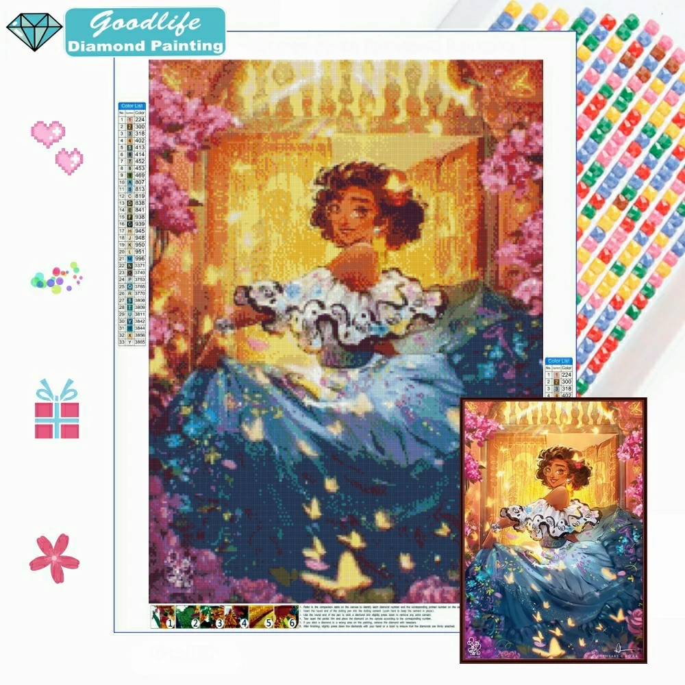 

Encanto Magic House 5D DIY Full Diamond Mosaic Rhinestones Embroidery Disney Cartoon Cross Stitch Home Decor Art Handicraft