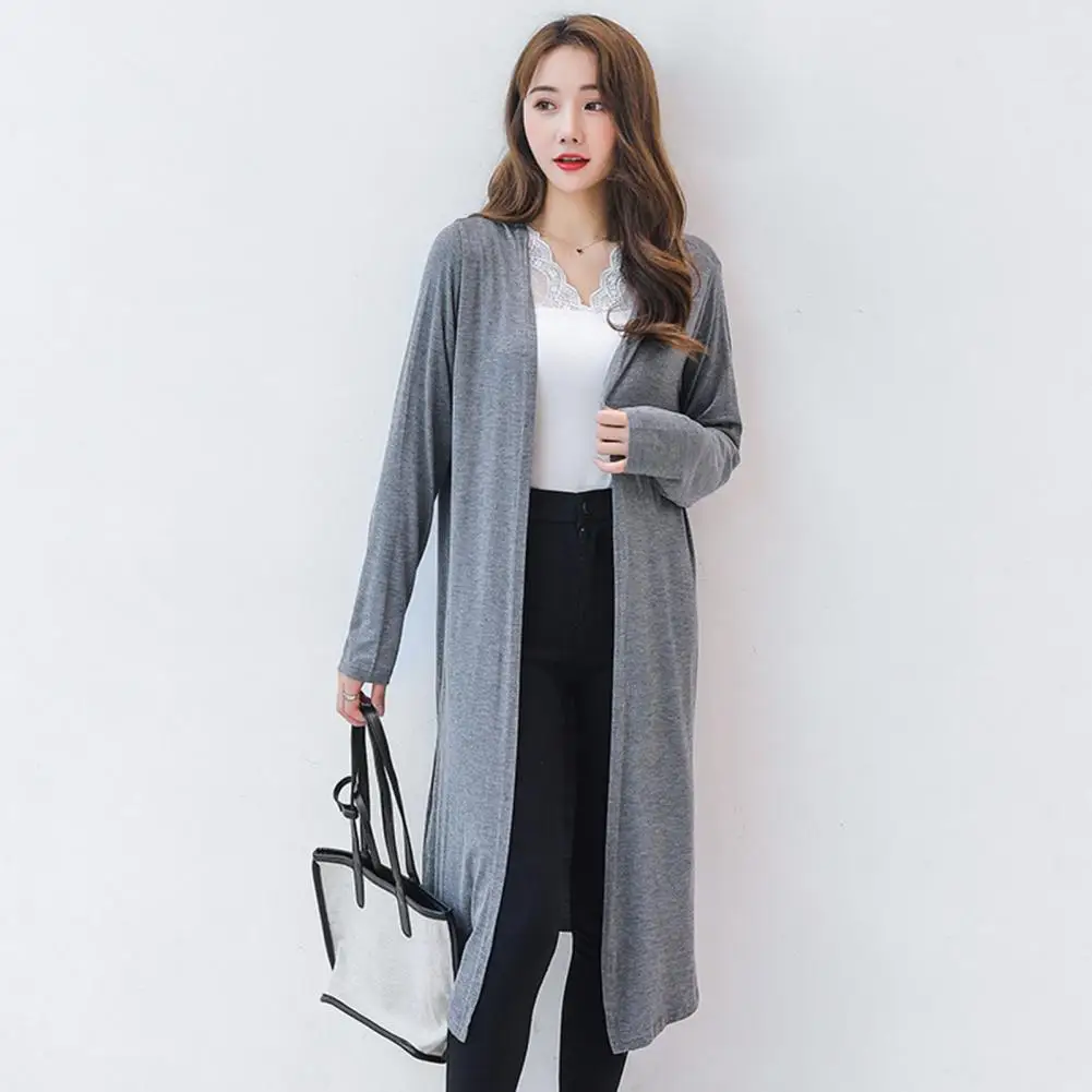 

Summer Coat Solid Color Outerwear Sunscreen Anti-shrink Summer Coat Spring Coat for Home