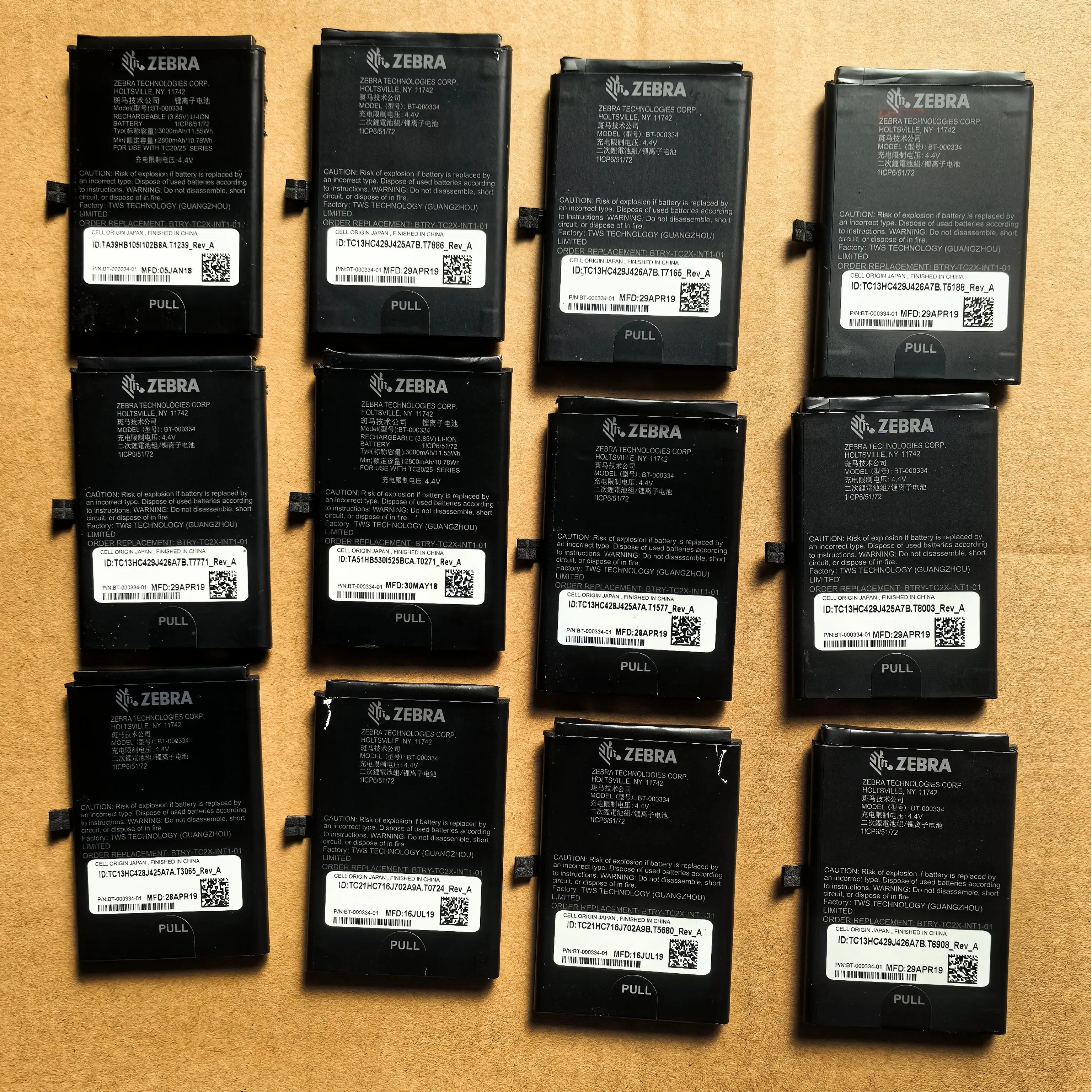 Аккумулятор ZEBRA TC20 TC25 BT-000334 -01 03MAY18