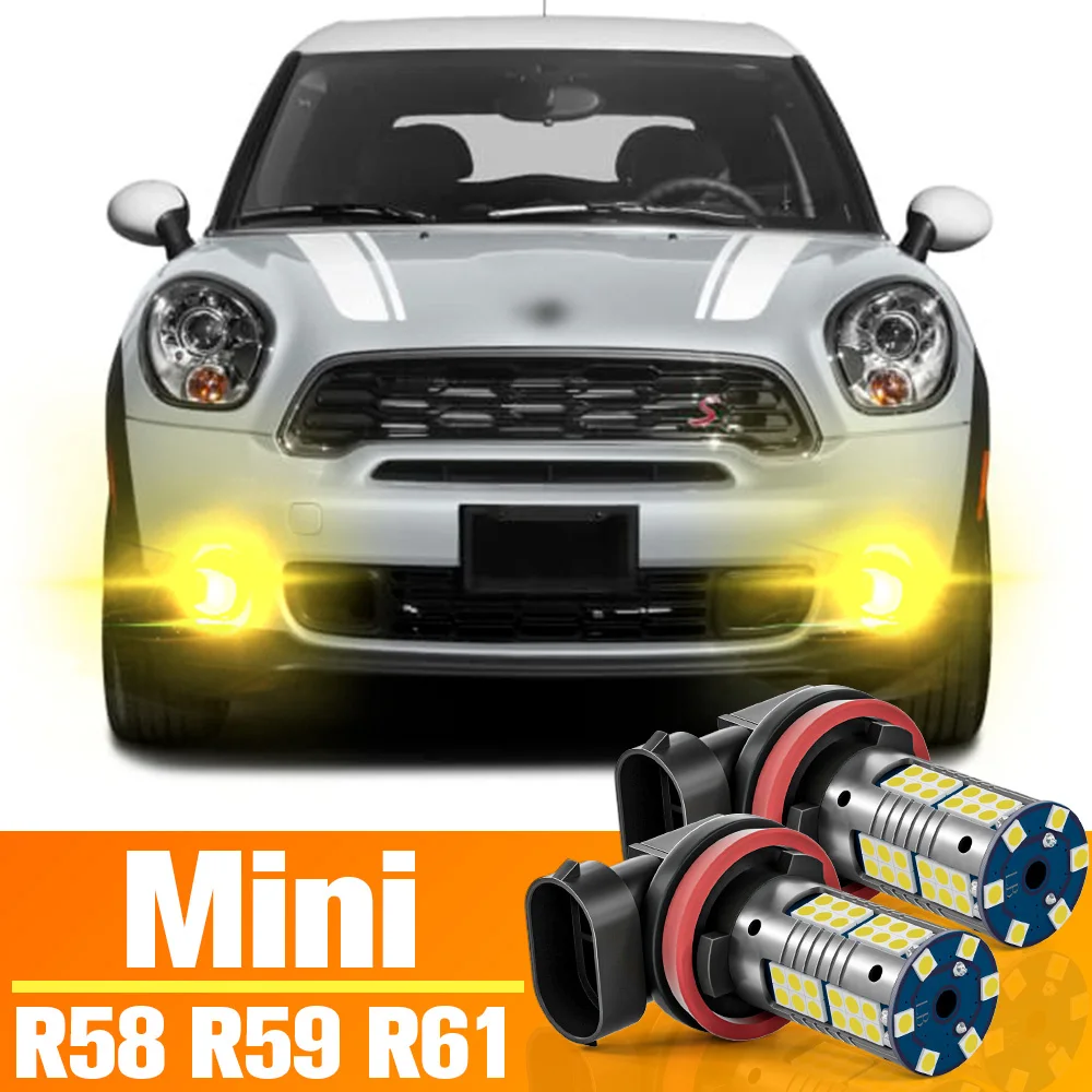 2 шт. светодиодные противотуманные фары для Mini Cooper Coupe R58 Paceman R61 Roadster R59 аксессуары