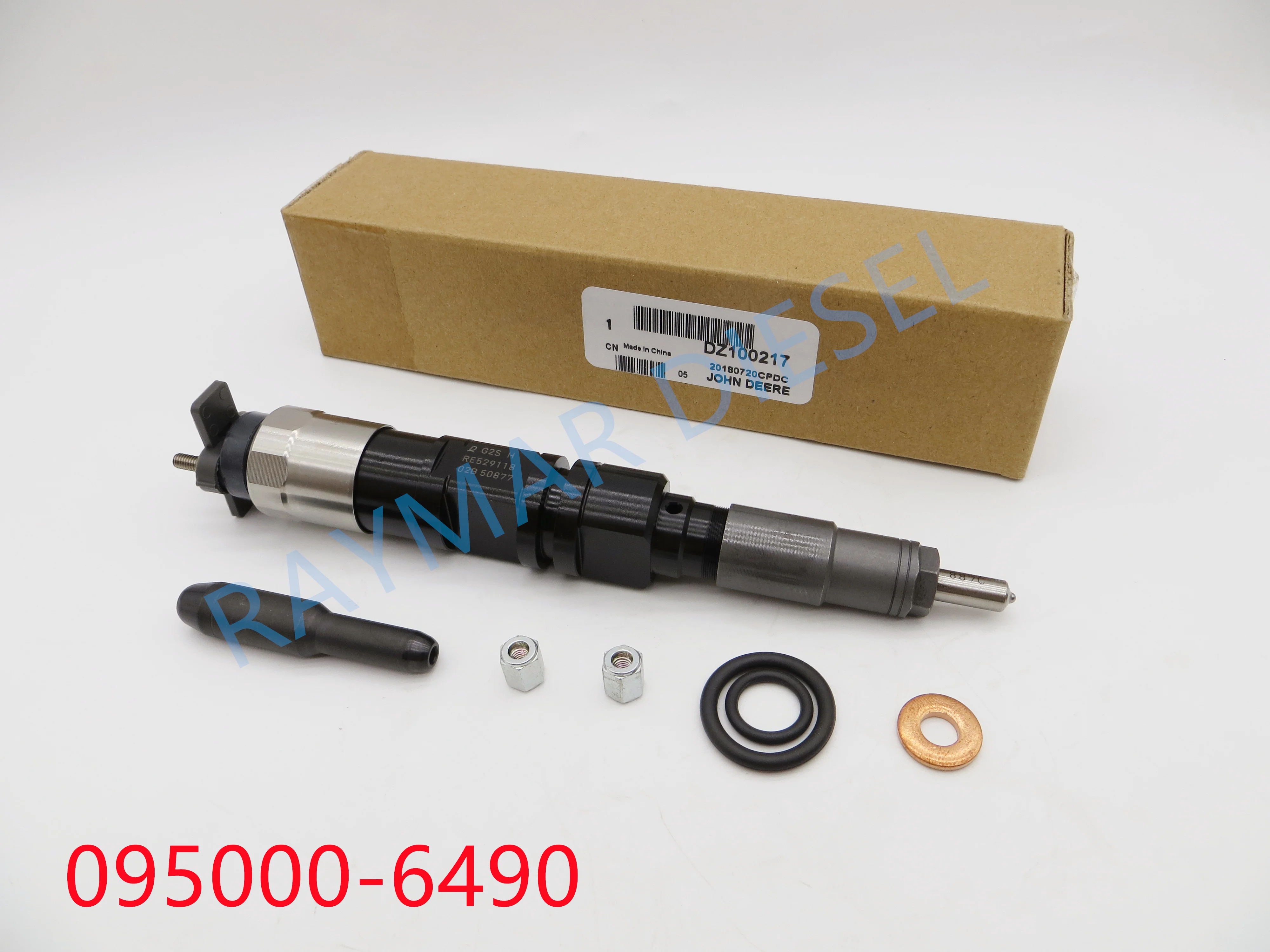 

Genuien common rail fuel injector 095000-6490, 095000-6491, 095000-6492 for J-Deere RE529118, RE546781, RE524382