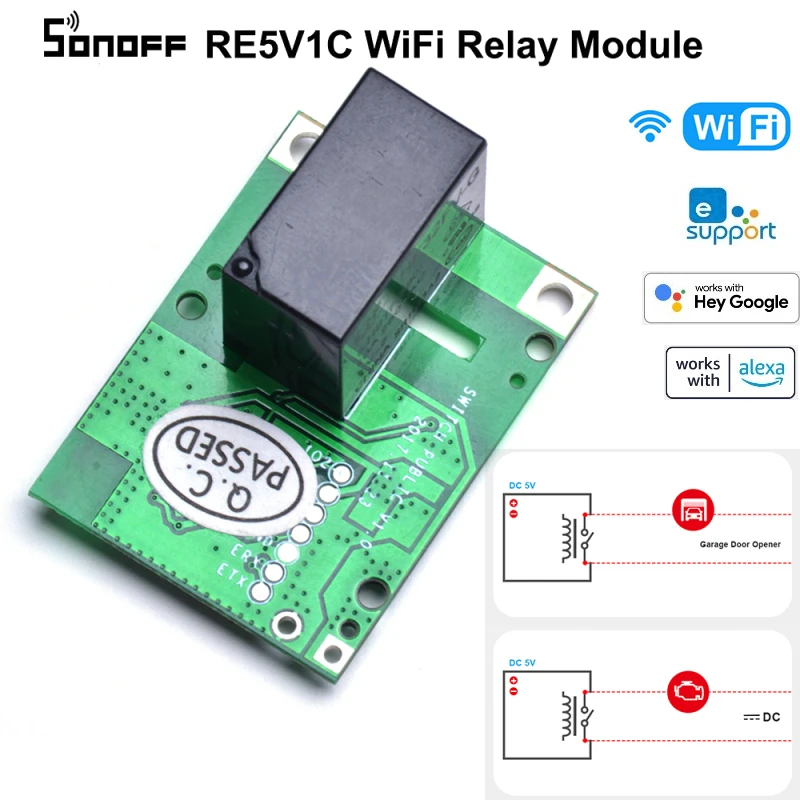 Смарт-выключатель SONOFF RE5V1C, 5 в пост. Тока, Wi-Fi