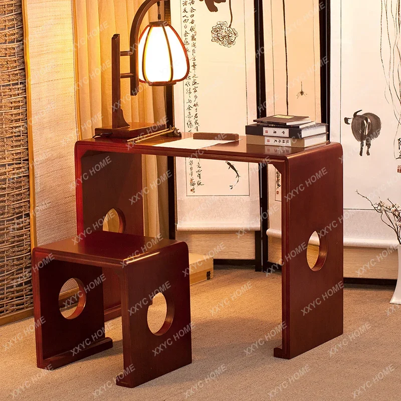 Стол пианино из массива дерева Античная китайская каллиграфия и живопись стул