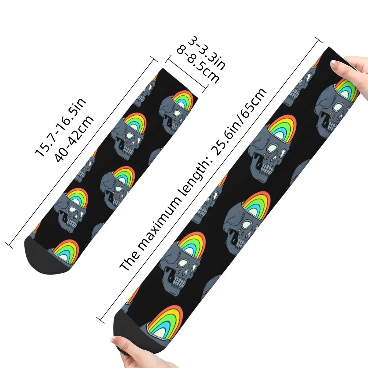 Радужные носки для взрослых Skeleton радужные унисекс мужские женские