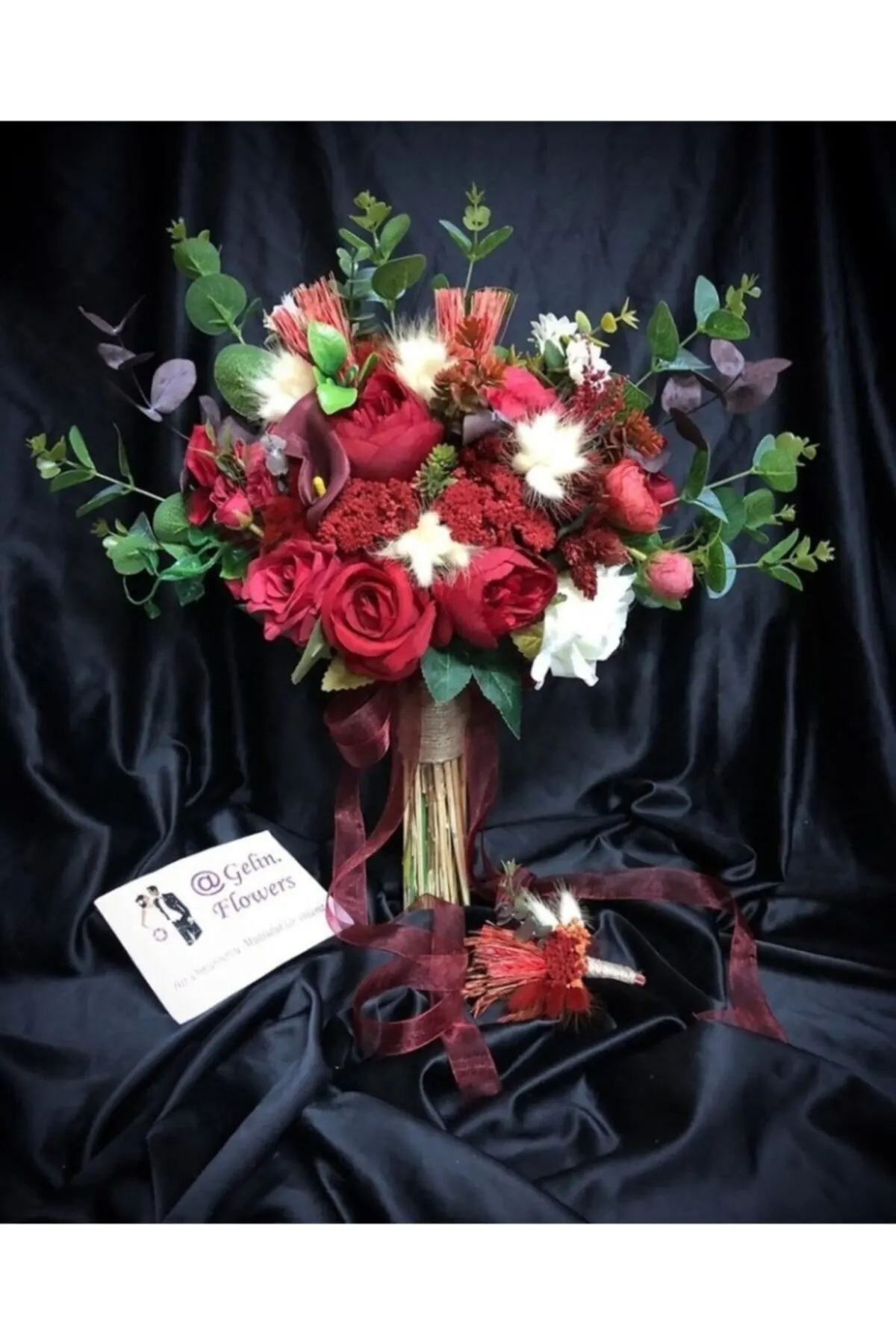 

Bridal Accessories Bride Bouquet And Groom boutique Wedding Handmade For Bride And Bride