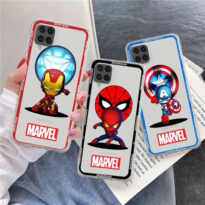 

Case For Samsung Galaxy A52 A12 A51 A71 A32 A21s A22 A53 A23 A13 A03 A02 A41 A33 A11 A72 Phone Cove Venom Spiderman Iron Man