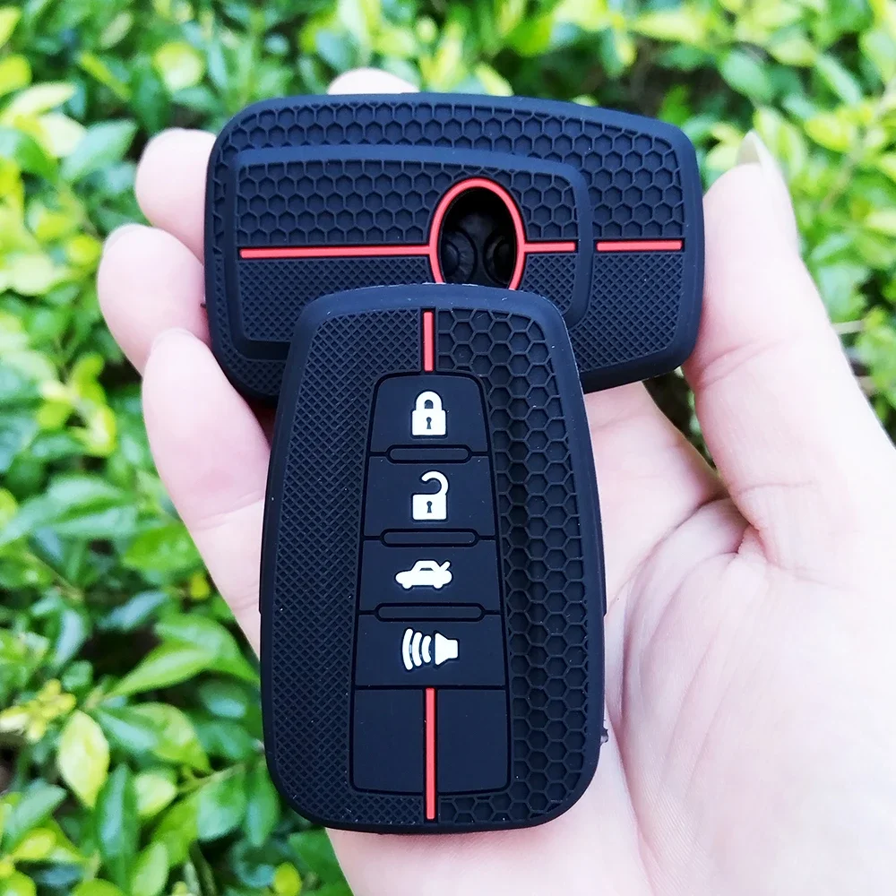 Для Toyota Prius Camry Corolla Avalon CHR RAV4 Land Cruiser Prado силиконовый чехол для ключей от автомобиля
