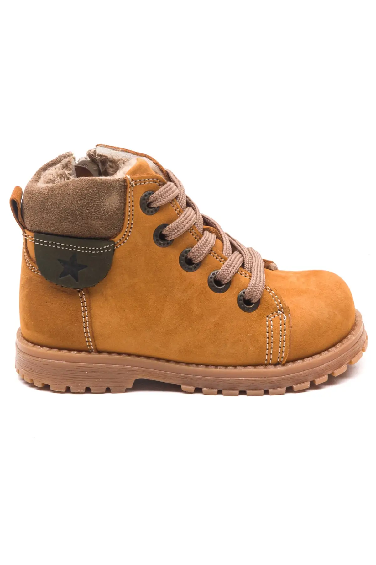 

Kid'S Boots Boy'S Orange Leather Orthopedic Boots