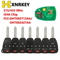 xnrkey car remote smart key oht692427aa for chrysler 200300300c pt cruiser sebring for dodge ram jeep id46 315433mhz