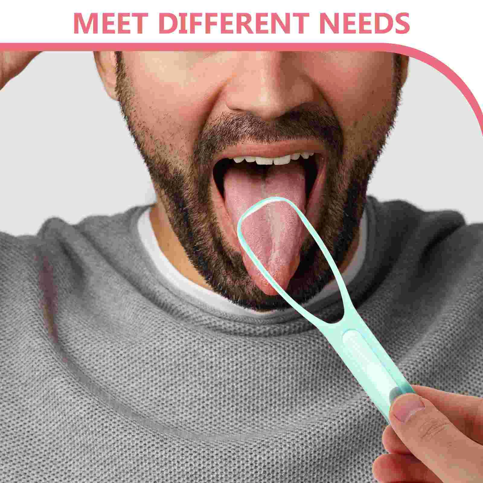 Скребок для языка скребок щетка покрытия пластиковый инструмент удаления камней