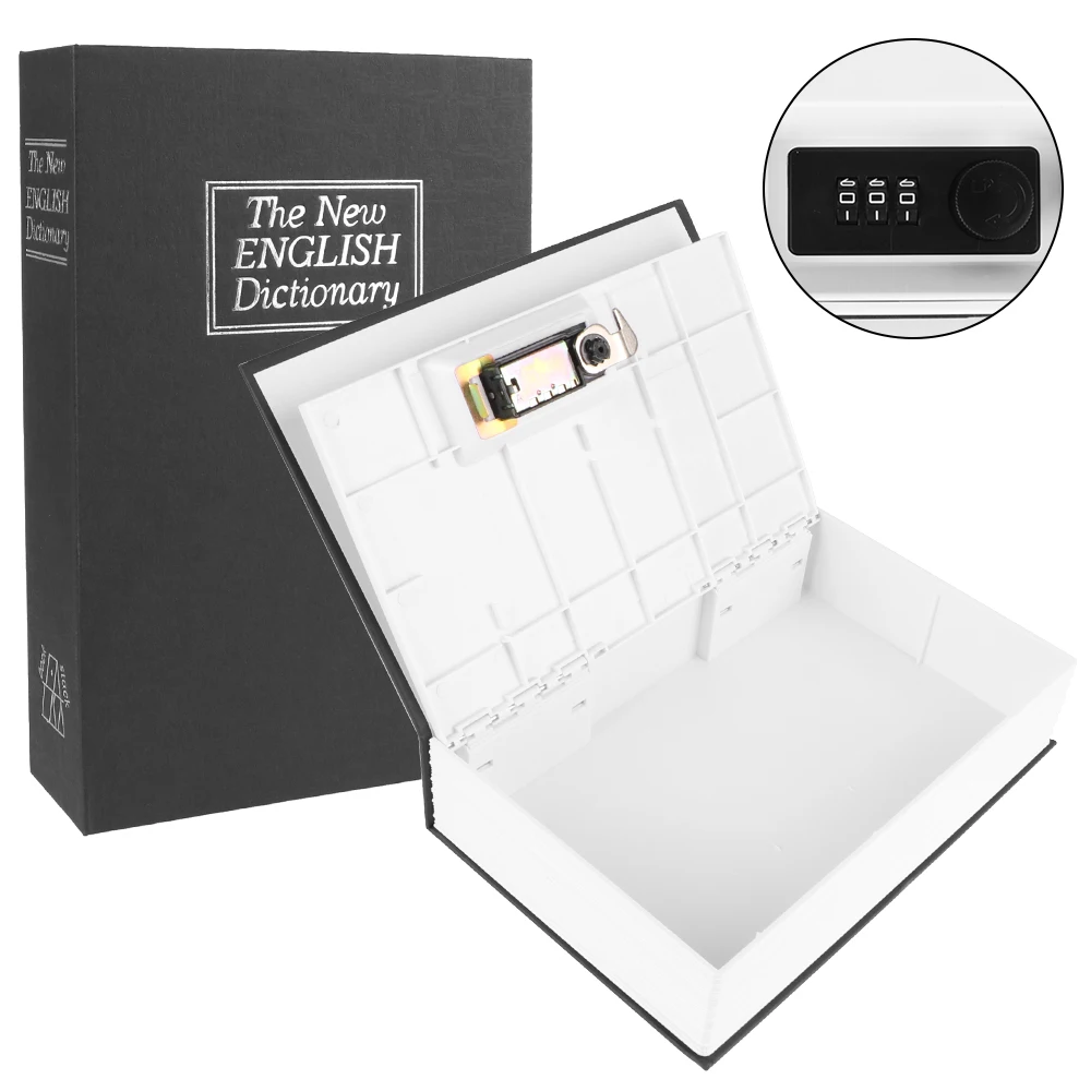 Ящик для ключей с замком ювелирных изделий шкафчик словарь книга наличные