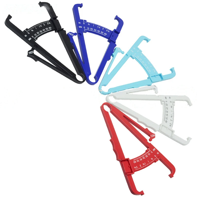 

1PC Body Fat Loss Tester Calculator Fitness Caliper Clip Measurement Slim Skin Fold Body Fat Chart Gym Equipment