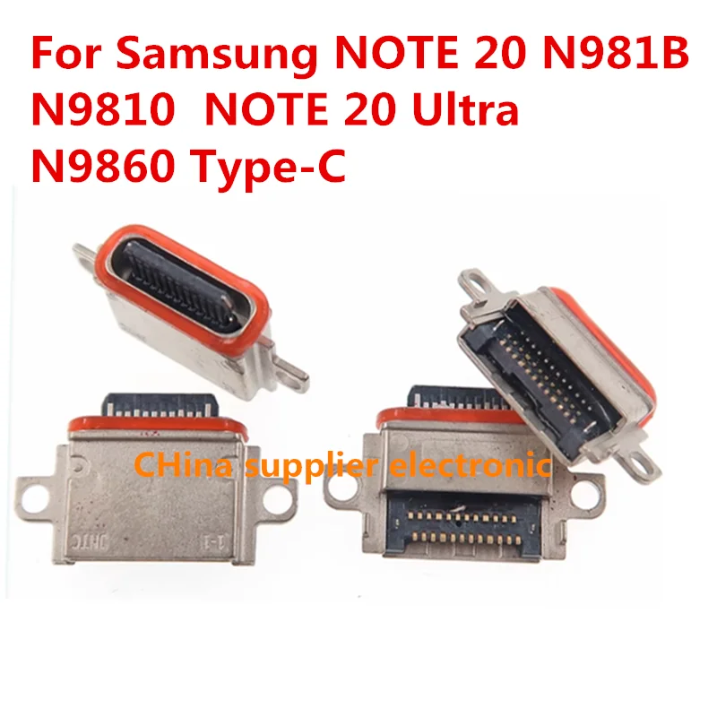 10 шт.-200 шт. для Samsung NOTE 20 N981B N9810 / Ultra N986B N9860 Type-C USB зарядная док-станция зарядный порт