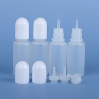 100pcs empty dropper bottles squeezable paint pigment ink oil bottle plastic container for e liquid vape juices 5ml 10ml 15ml
