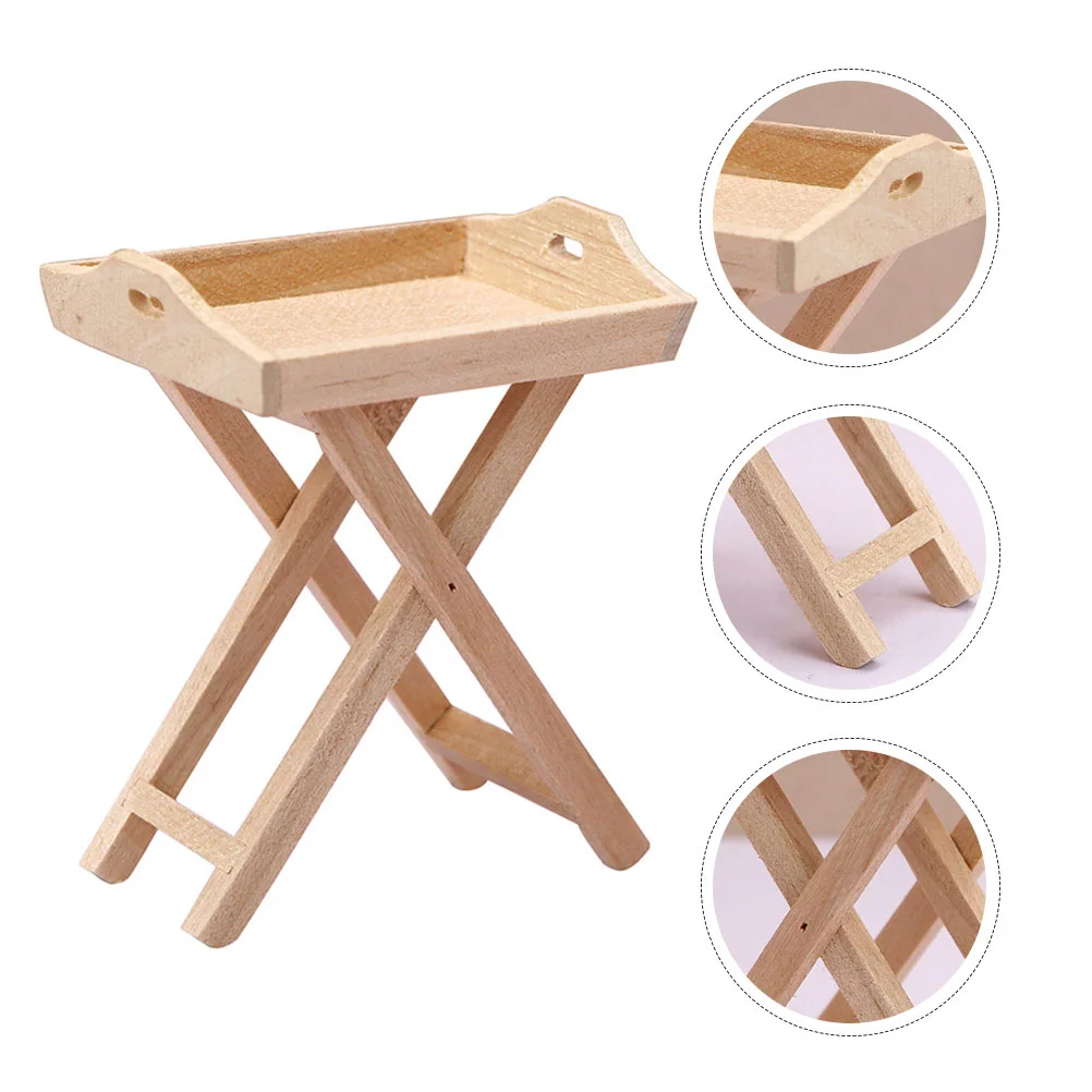 

Wooden Fruit Tray Decor Wooden Fruit Plate Model Miniature Furniture Adornment Doll House Decor for Men Kids Children