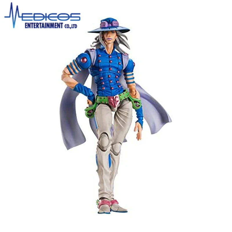 

Medicos Super Statue Movable Jojo's Bizarre Adventure Gyro Zeppelli Second Kawaii Anime Figure Model Action Figure Kids Toys
