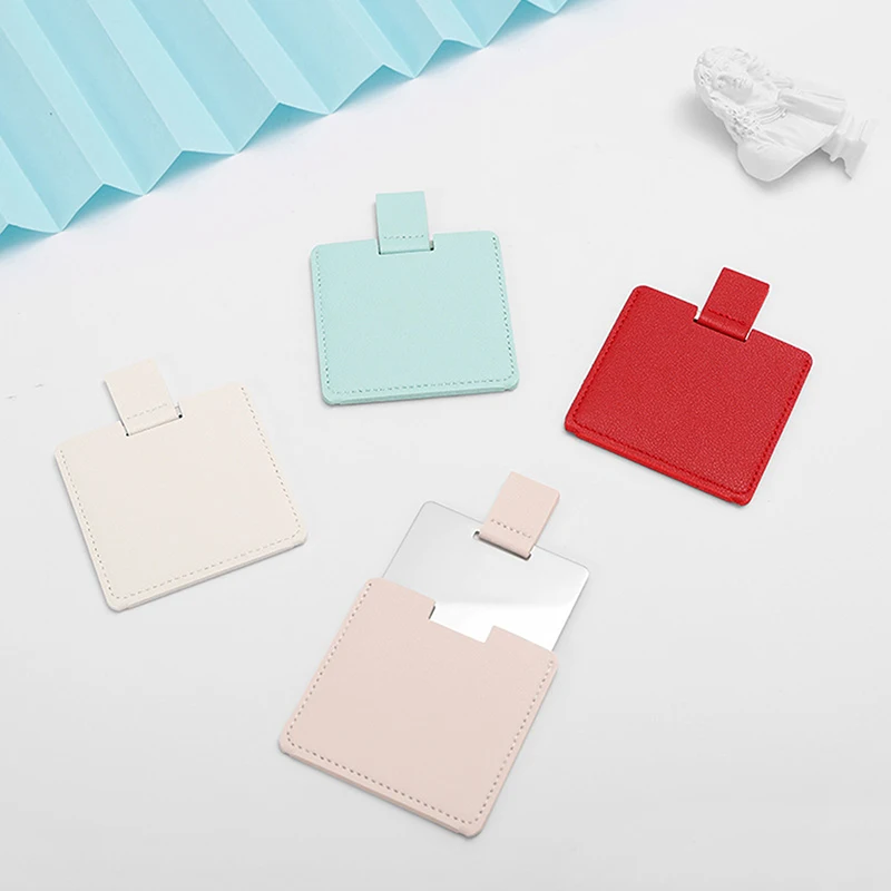

Ultra-thin Makeup Mirror Mini Vanity Hand Mirror Beauty Cosmetic Make Up Pocket Rectangle Foldable Compact Mirrors 6 Colors