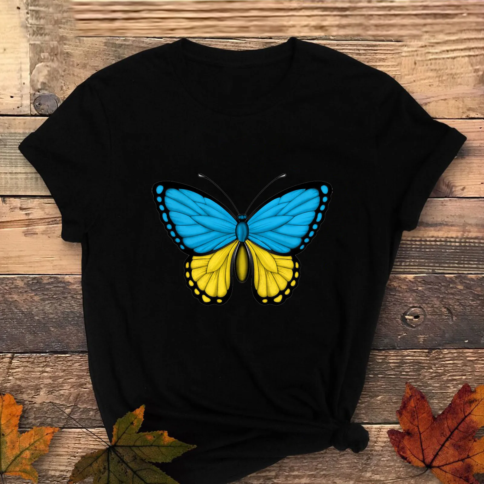 

Футболка Мужская/женская оверсайз с принтом, тенниска с коротким рукавом и украинским флагом, рубашка, топы, летняя одежда, 2022