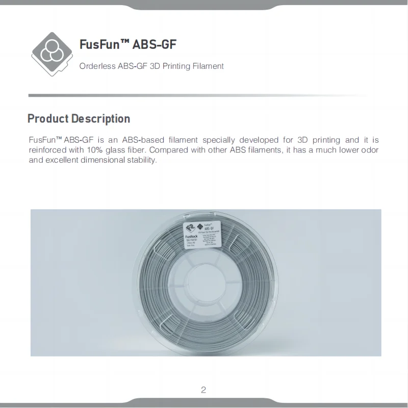Фото FusRock FusFun™ABS-GF нити с низким запахом №3