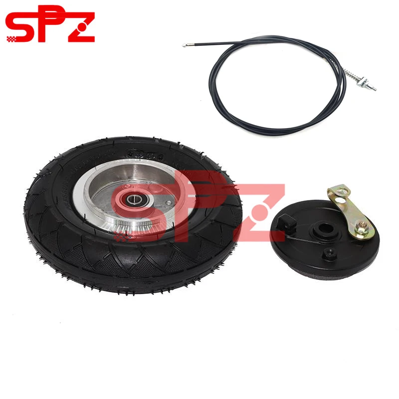 

200x50 Tire with 180mm Brake Line Drum Brake 8" Pneumatic Wheel Aluminium Hub for Electric Scooter 8 inch Wheel