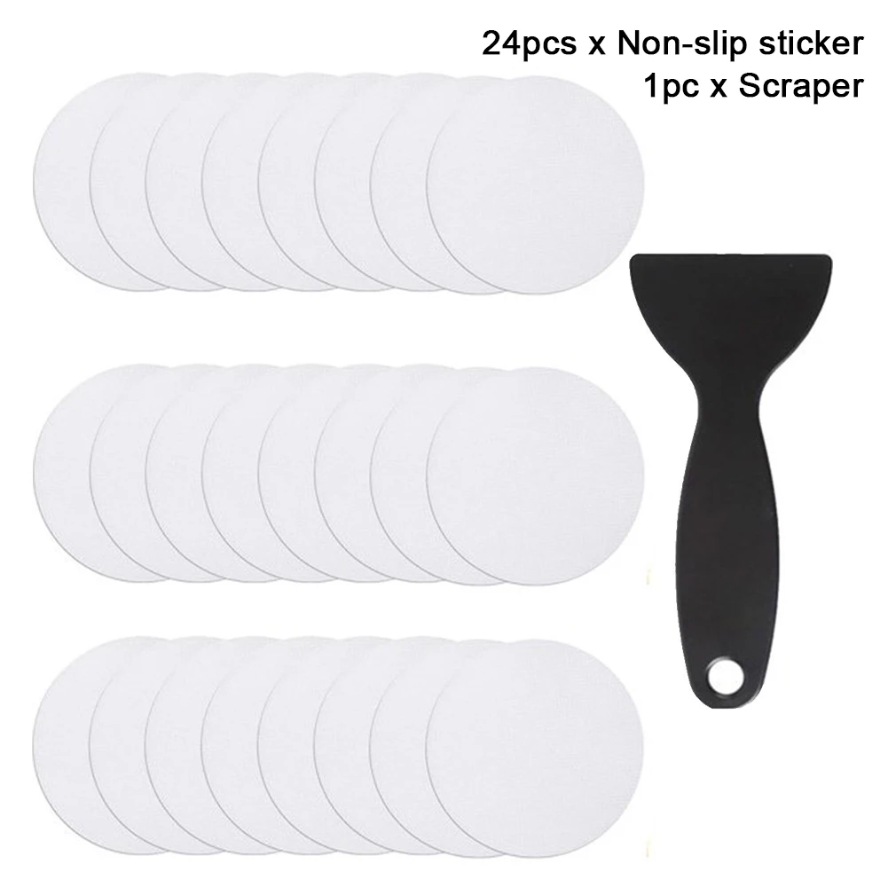 

25 шт. домашний со скребком PEVA водонепроницаемый нескользящий стикер для душа Ванная комната для ванны лестницы бассейна сильная наклейка