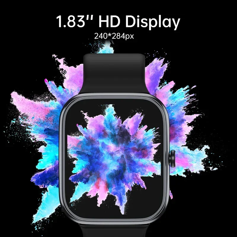 

T34 private model 1.83 bluetooth call watch blood glucose real-time heart rate sleep monitoring voice assistant smart watch