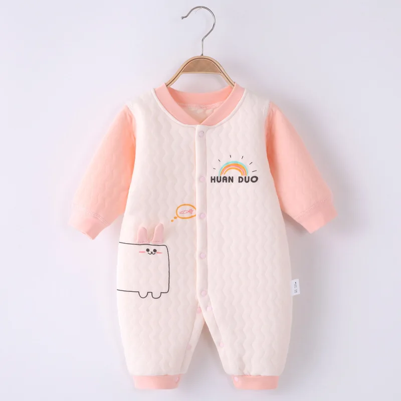

Thicken Infant Romper Girl Jumpsuit Overalls Newborn Baby Boy Clothes Warm Winter Toddler Costume Children Climbing Outfit A805