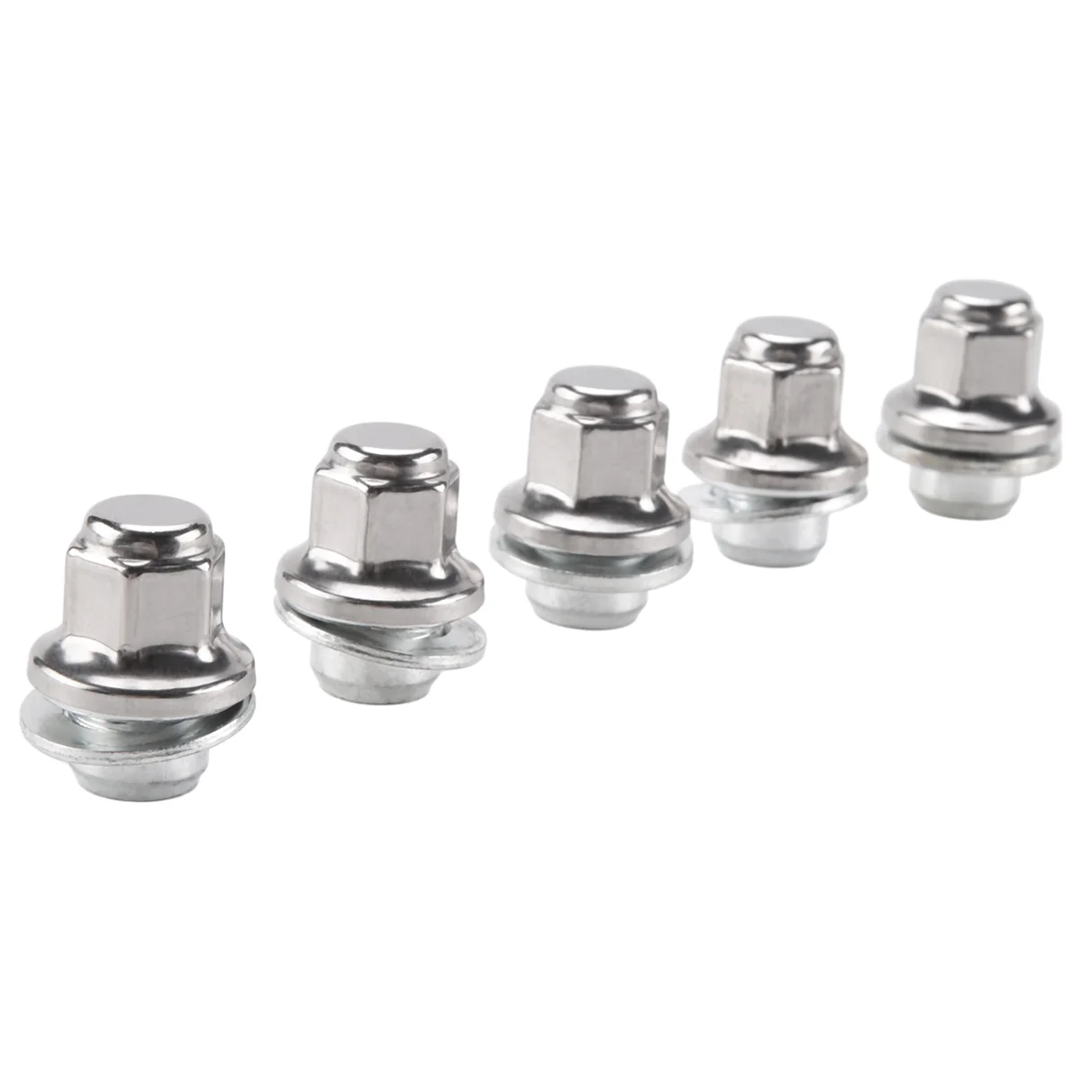 5 Dadi Ruota Cromati M12x1.5 Per Jaguar S-Type, X-Type, XF, XJ, F-Type – Ricambio C2C35294, 611-980 - 5