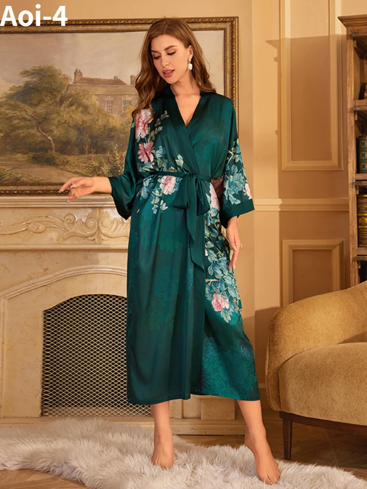 Модная пижама в китайском стиле для женщин весна-осень 2024 новый роскошный банный