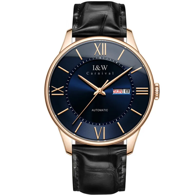 

Carnival Brand Automatic Business Watch for Men Luxury Sapphire Glass Mechanical Wristwatch Men's Waterproof Clock Reloj Hombre