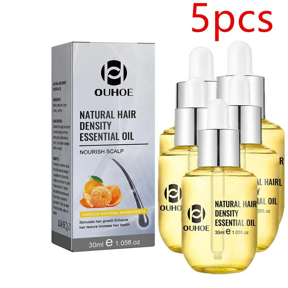 

5pc/30ml Ginger Essential Fast Growth Serum Beauty Oil Natural Hair Density Anti Prevent Lose Liquid Regrowth